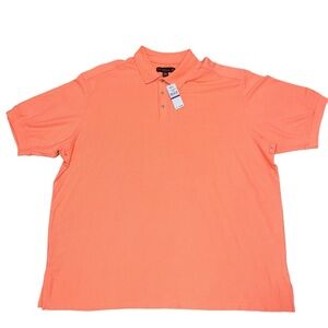 NEW Tommy Bahama 18 Golf Palm Pique Polo Shirt in Cantaloupe Slice size XXL